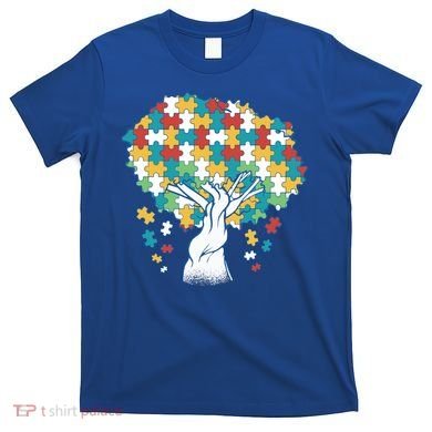 Autism Awareness Puzzle Tree T-Shirt