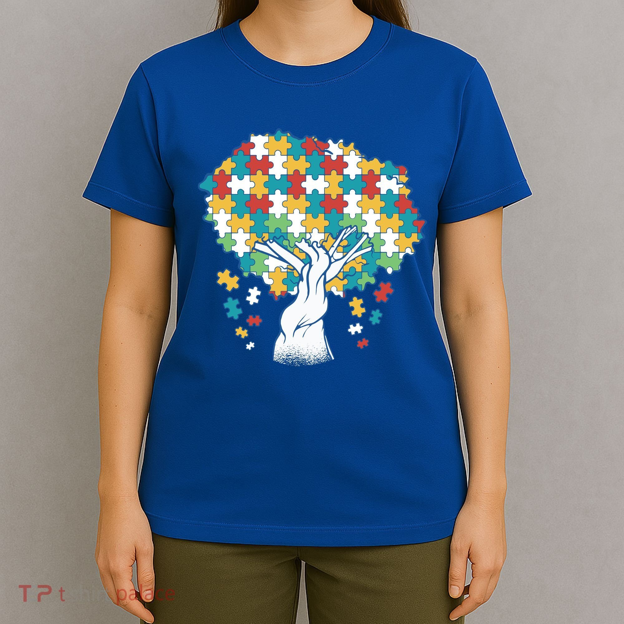 Autism Awareness Puzzle Tree T-Shirt