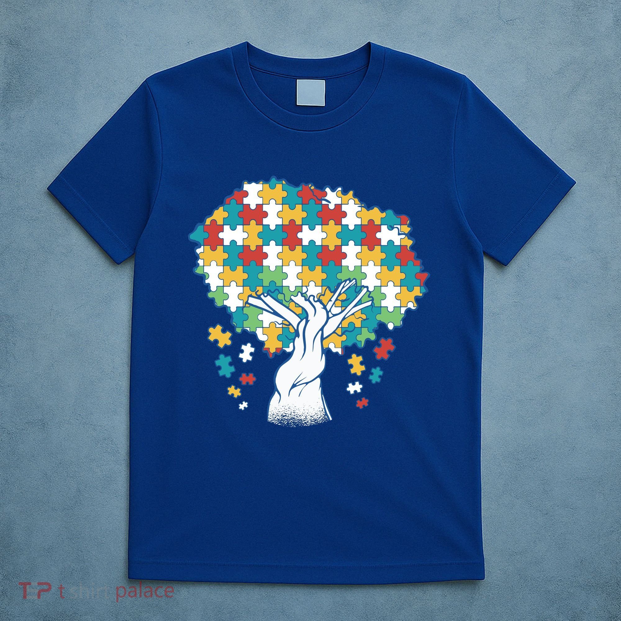 Autism Awareness Puzzle Tree T-Shirt