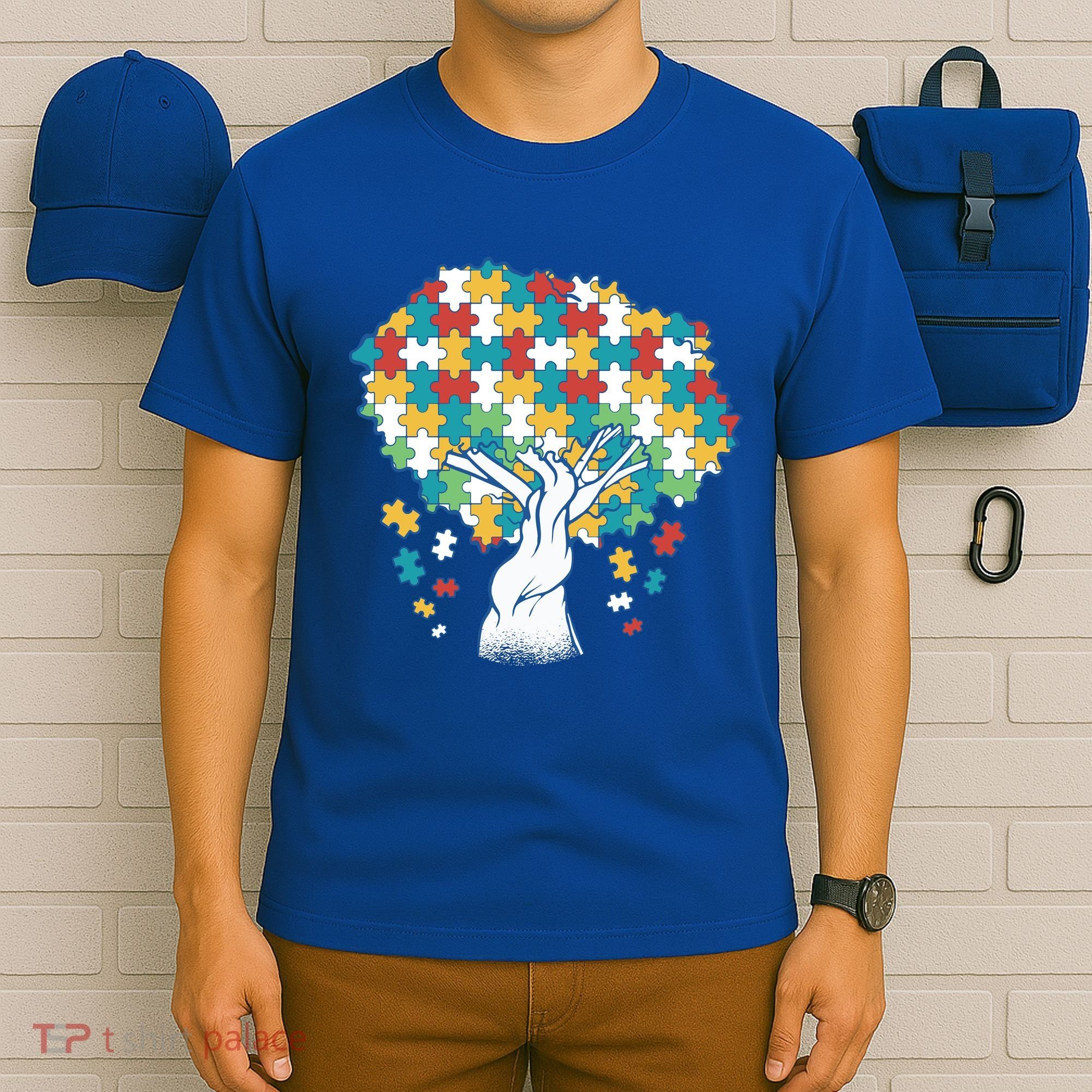 Autism Awareness Puzzle Tree T-Shirt