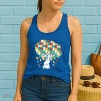 Autism Awareness Puzzle Tree Women's Tank Top thumb 2