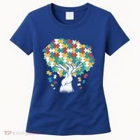 Autism Awareness Puzzle Tree Women's T-Shirt thumb 0