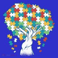 Autism Awareness Puzzle Tree Kids Hoodie thumb 5