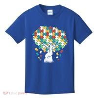 Autism Awareness Puzzle Tree Kids T-Shirt thumb 0
