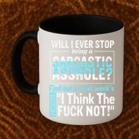 Asshole Assholes Potty Mouth Vulgar Profanity Fun Gag Gift Coffee Mug thumb 2