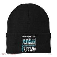 Asshole Assholes Potty Mouth Vulgar Profanity Fun Gag Gift Beanie thumb 0