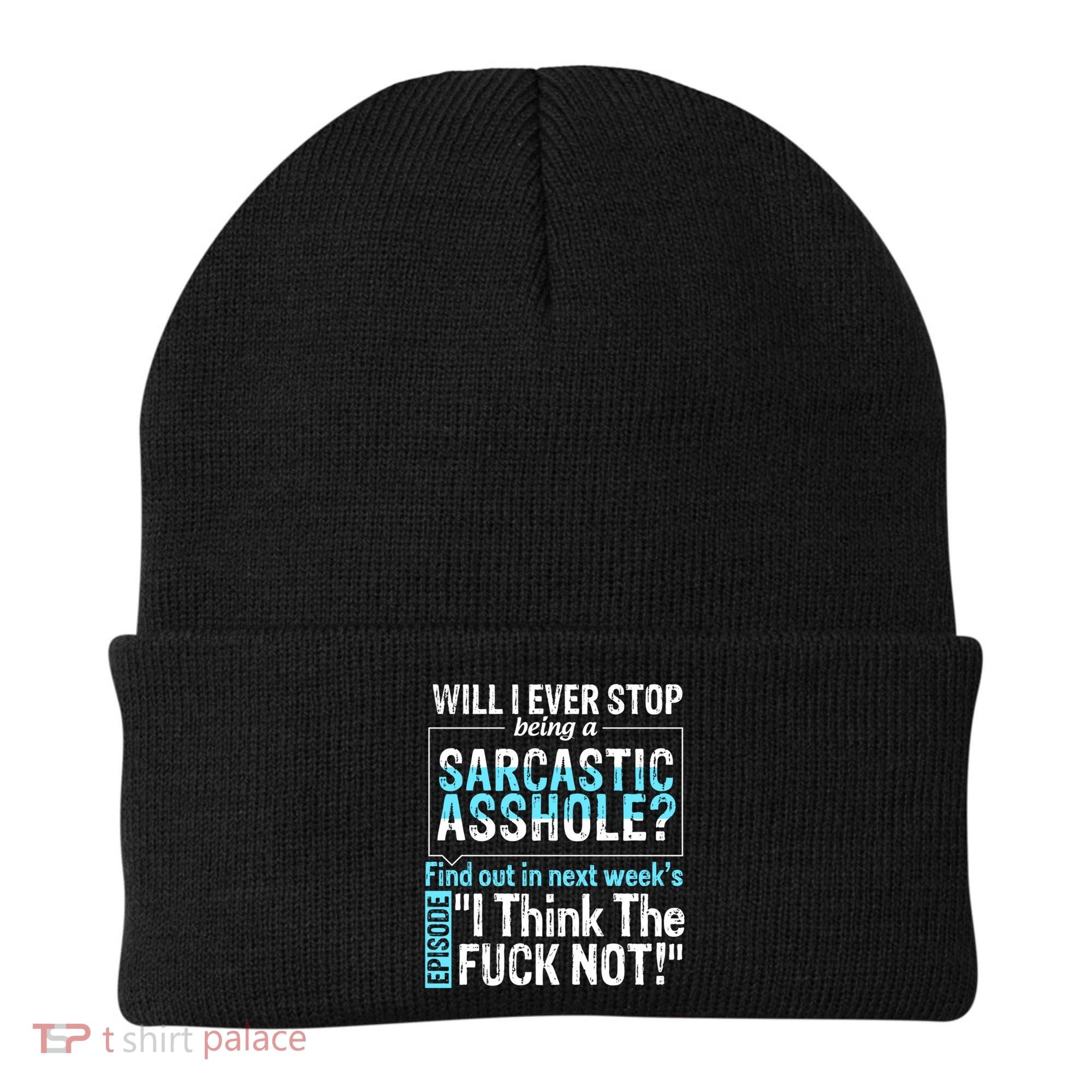 Asshole Assholes Potty Mouth Vulgar Profanity Fun Gag Gift Beanie