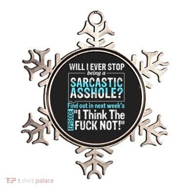 Asshole Assholes Potty Mouth Vulgar Profanity Fun Gag Gift Ornament