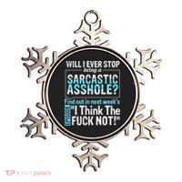 Asshole Assholes Potty Mouth Vulgar Profanity Fun Gag Gift Ornament thumb 0