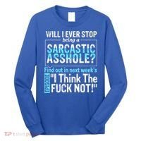 Asshole Assholes Potty Mouth Vulgar Profanity Fun Gag Gift Long Sleeve Shirt thumb 0