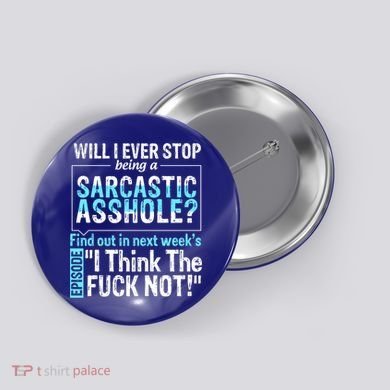 Asshole Assholes Potty Mouth Vulgar Profanity Fun Gag Gift Button