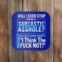 Asshole Assholes Potty Mouth Vulgar Profanity Fun Gag Gift Coaster thumb 0