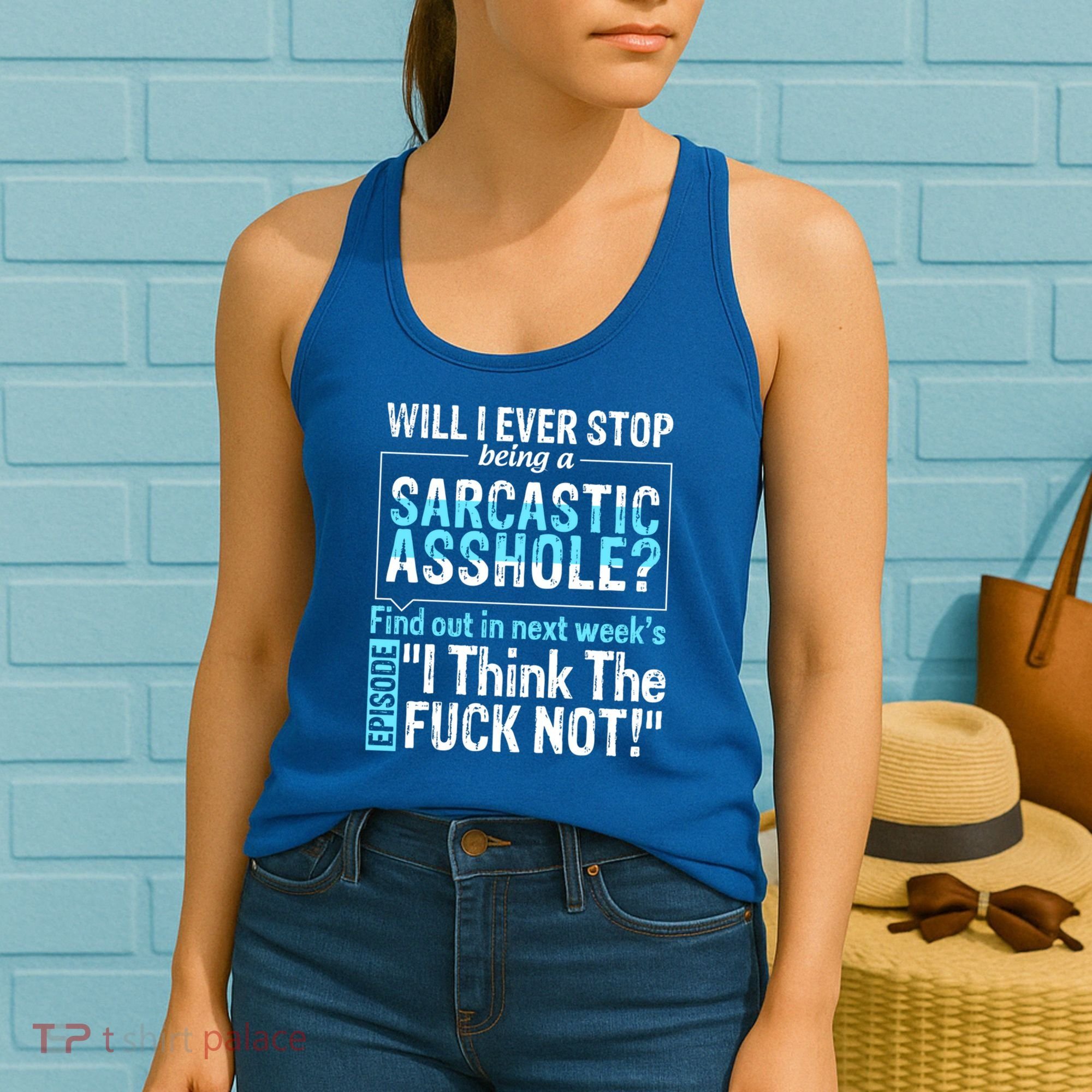 Asshole Assholes Potty Mouth Vulgar Profanity Fun Gag Gift Women's Tank Top