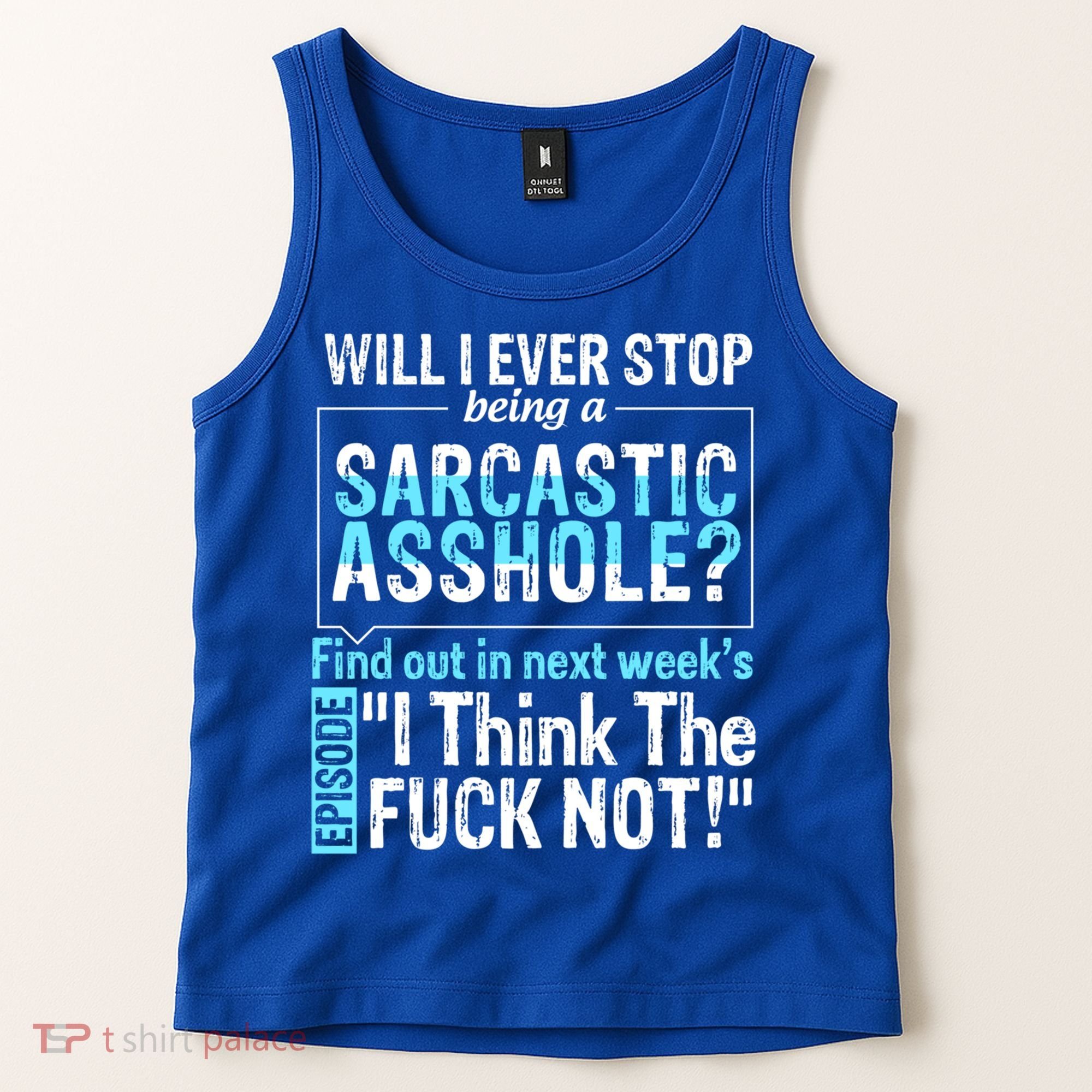 Asshole Assholes Potty Mouth Vulgar Profanity Fun Gag Gift Tank Top