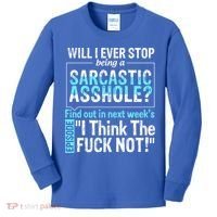 Asshole Assholes Potty Mouth Vulgar Profanity Fun Gag Gift Kids Long Sleeve Shirt thumb 0