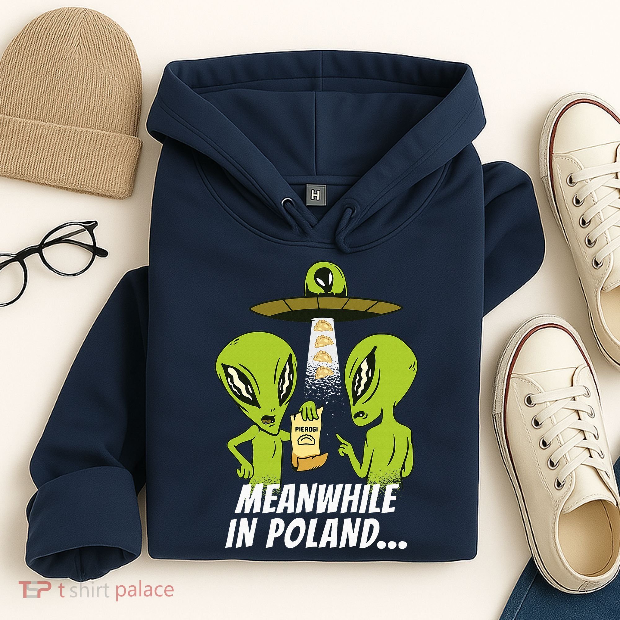 Alien Abduction Pierogi Polish Food Poland Polonia Hoodie