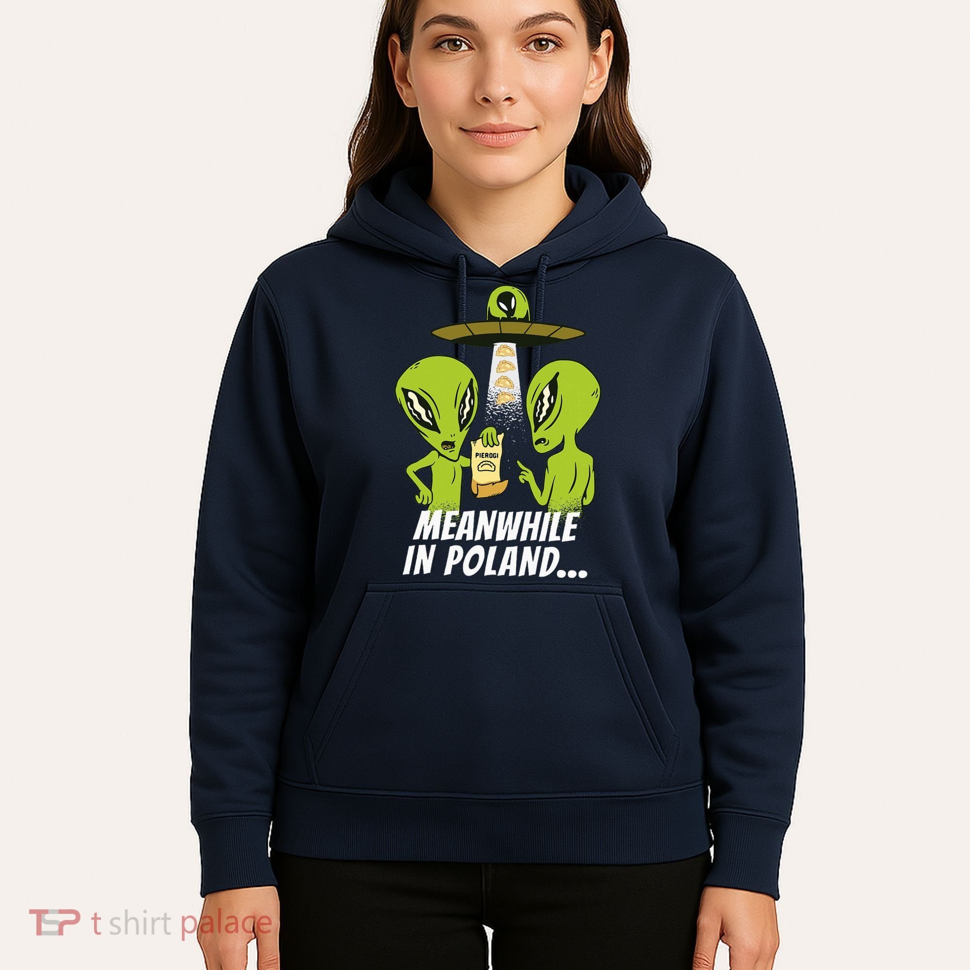 Alien Abduction Pierogi Polish Food Poland Polonia Hoodie