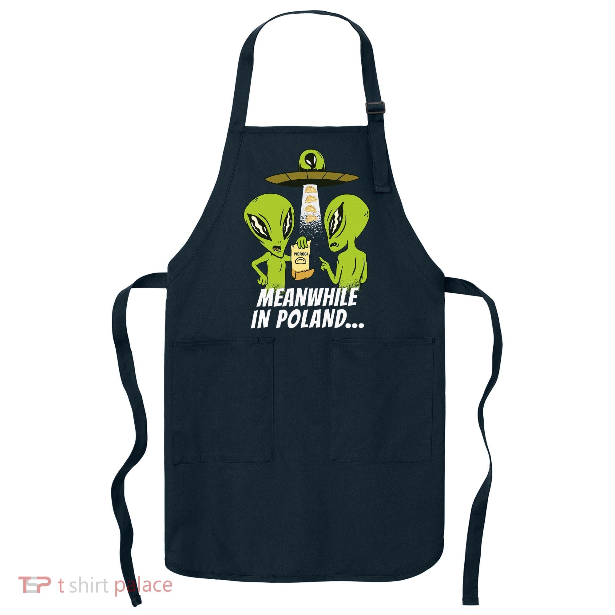 Alien Abduction Pierogi Polish Food Poland Polonia Apron