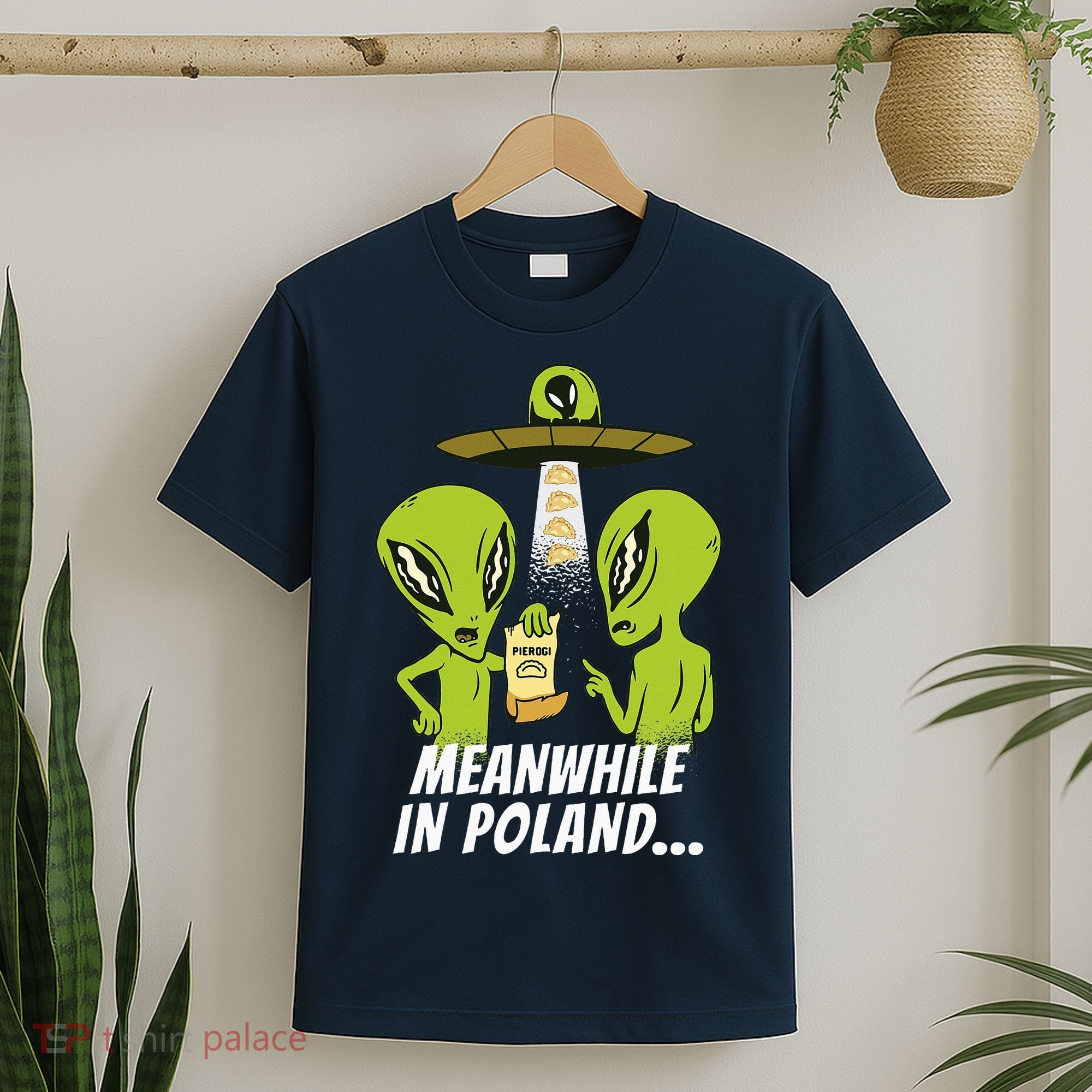 Alien Abduction Pierogi Polish Food Poland Polonia T-Shirt