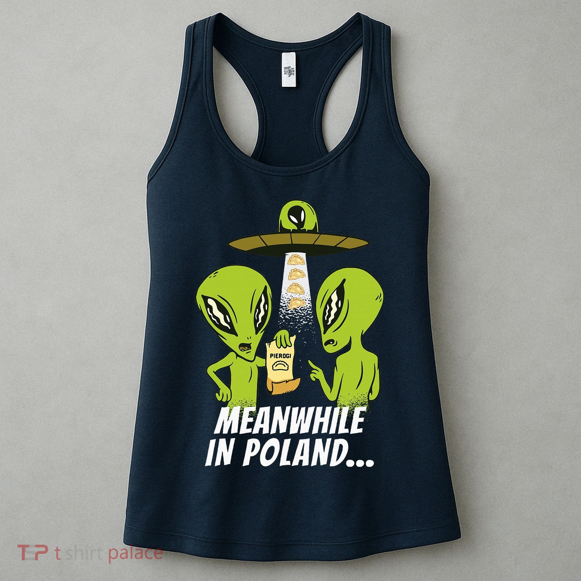 Alien Abduction Pierogi Polish Food Poland Polonia Women's Tank Top