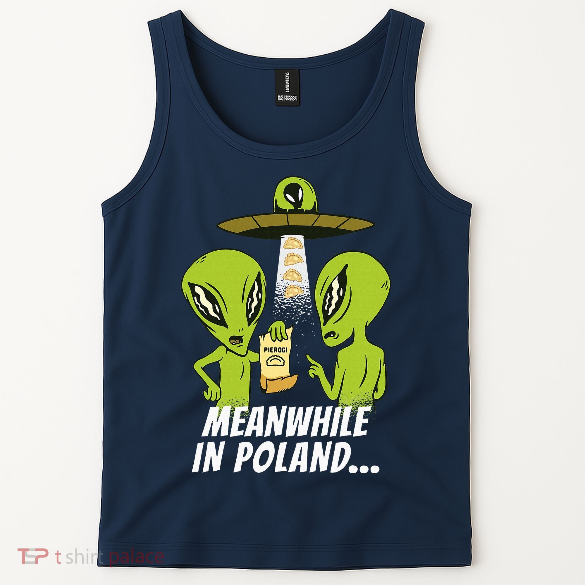 Alien Abduction Pierogi Polish Food Poland Polonia Tank Top
