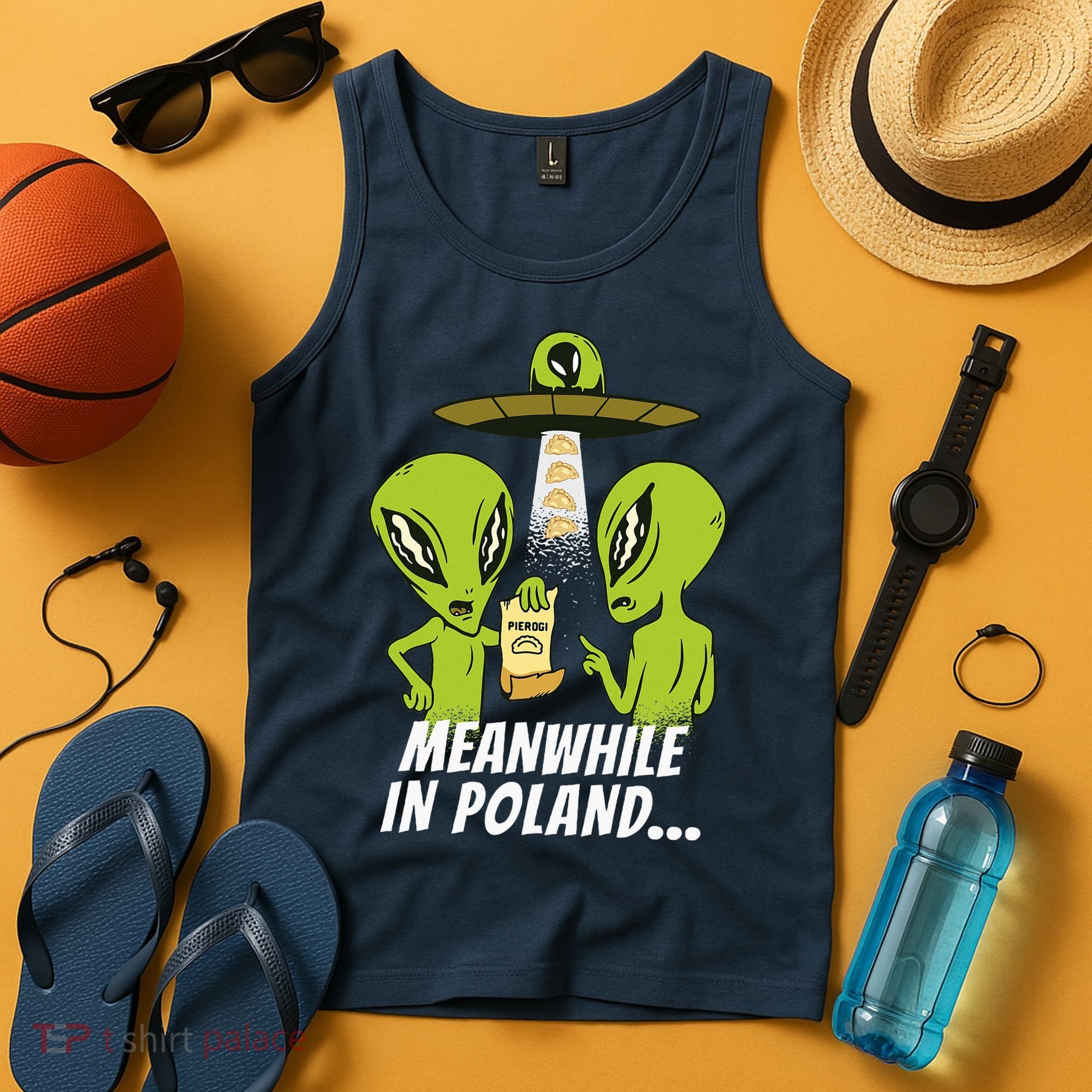 Alien Abduction Pierogi Polish Food Poland Polonia Tank Top