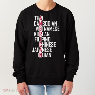 Asian American Pride Stop Asian Hate Distressed Women's Sweatshirt