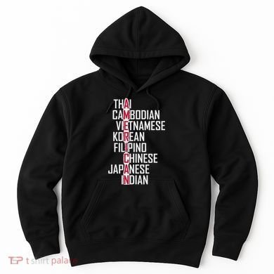 Asian American Pride Stop Asian Hate Distressed Hoodie