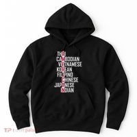 Asian American Pride Stop Asian Hate Distressed Hoodie thumb 0
