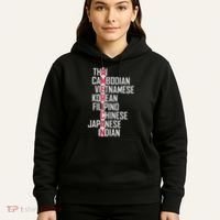 Asian American Pride Stop Asian Hate Distressed Hoodie thumb 5