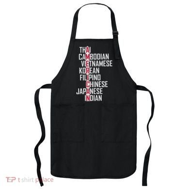 Asian American Pride Stop Asian Hate Distressed Apron
