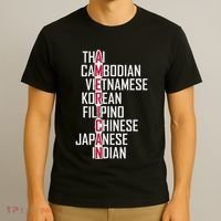 Asian American Pride Stop Asian Hate Distressed T-Shirt thumb 3