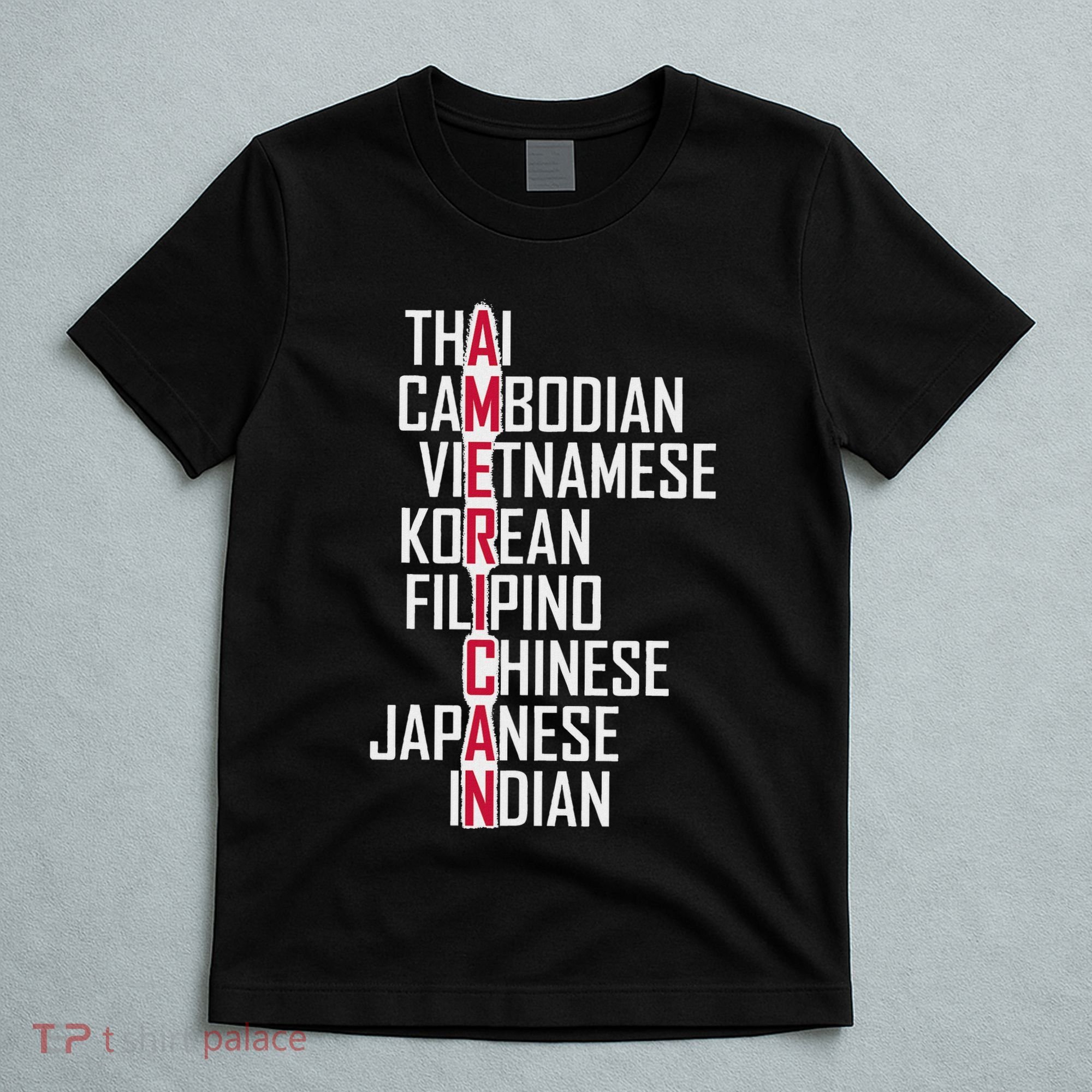 Asian American Pride Stop Asian Hate Distressed T-Shirt