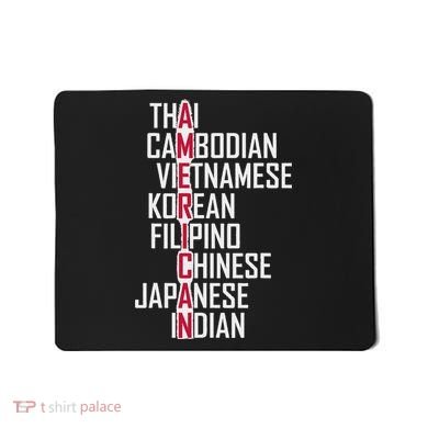 Asian American Pride Stop Asian Hate Distressed Mousepad