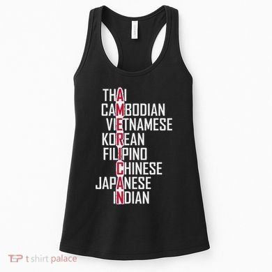 Asian American Pride Stop Asian Hate Distressed Women's Tank Top