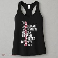 Asian American Pride Stop Asian Hate Distressed Women's Tank Top thumb 3