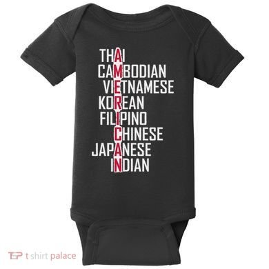 Asian American Pride Stop Asian Hate Distressed Baby Bodysuit