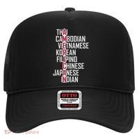 Asian American Pride Stop Asian Hate Distressed Hat thumb 0