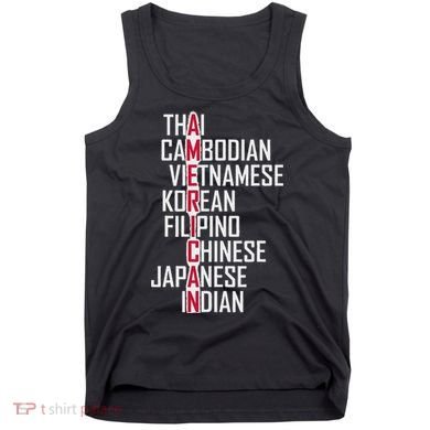 Asian American Pride Stop Asian Hate Distressed Tank Top
