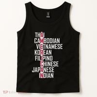 Asian American Pride Stop Asian Hate Distressed Tank Top thumb 2