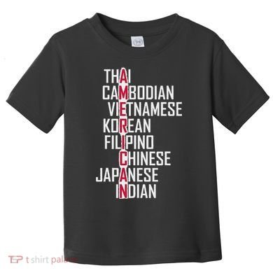 Asian American Pride Stop Asian Hate Distressed Toddler T-Shirt