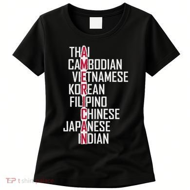 Asian American Pride Stop Asian Hate Distressed Women's T-Shirt