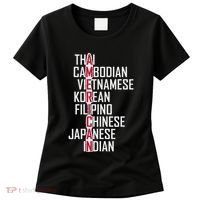 Asian American Pride Stop Asian Hate Distressed Women's T-Shirt thumb 0
