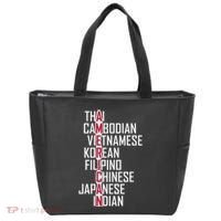 Asian American Pride Stop Asian Hate Distressed Tote Bag thumb 0