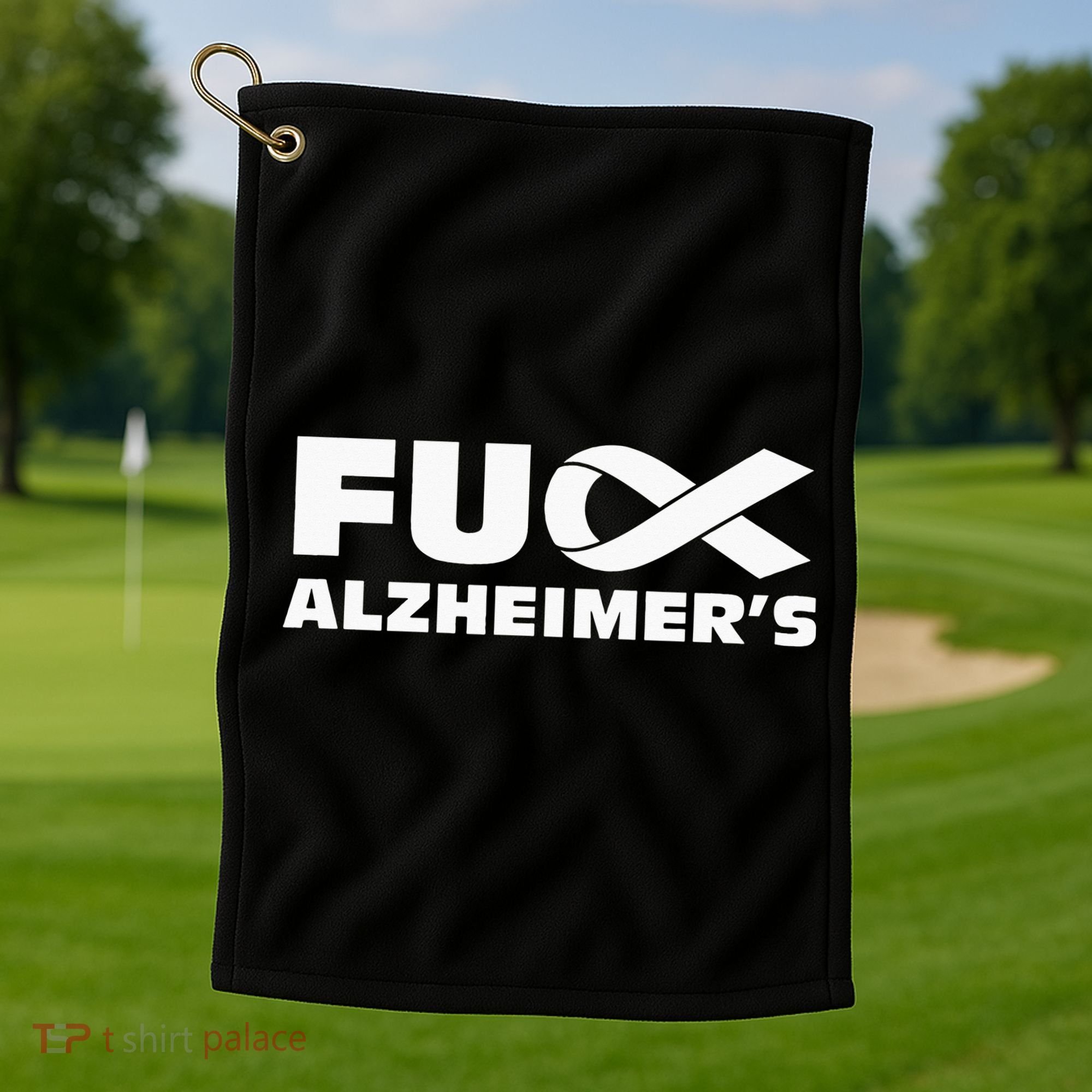 Alzheimer's Awareness Products Purple Support ALZ Golf Towel
