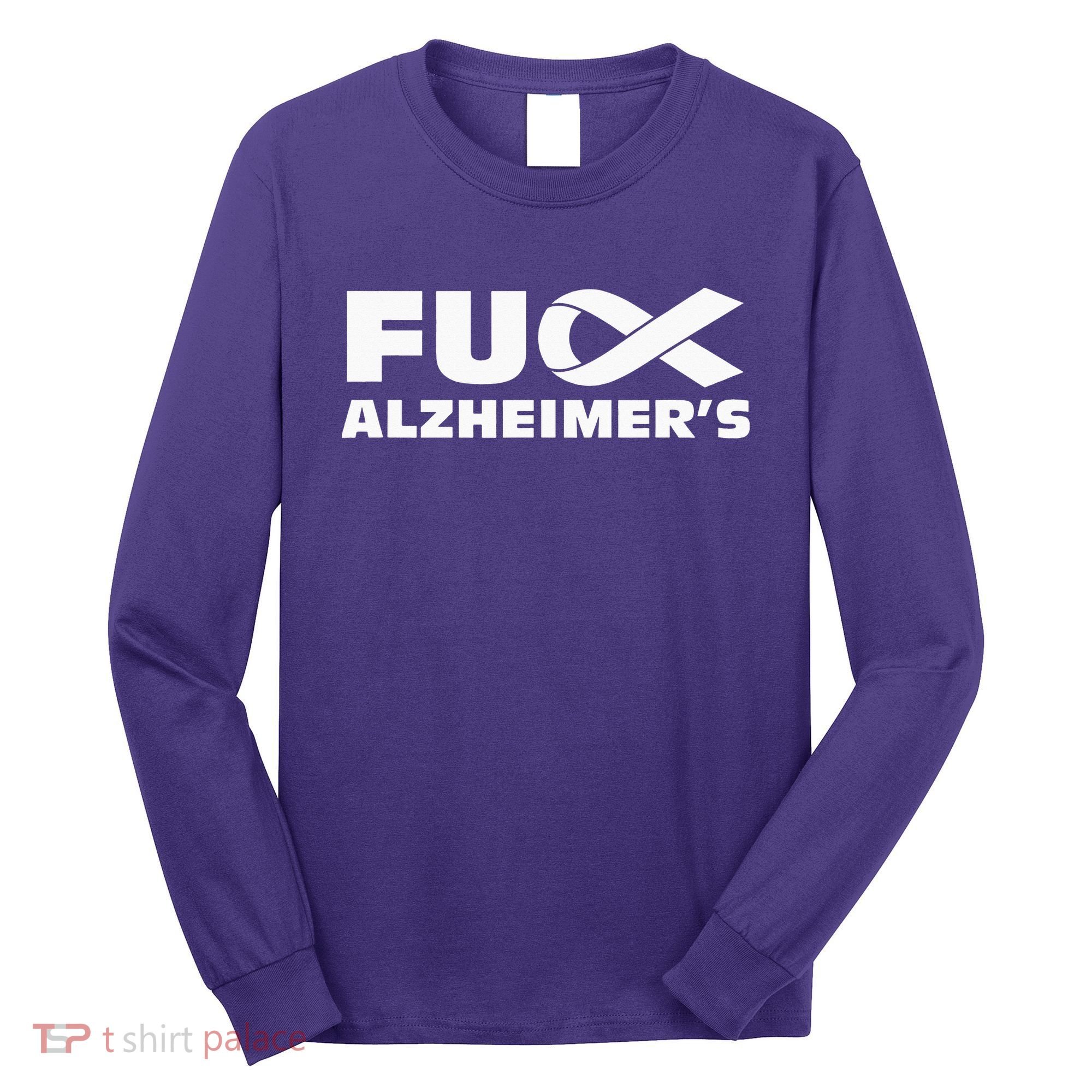 Alzheimer's Awareness Products Purple Support ALZ Long Sleeve Shirt