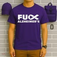 Alzheimer's Awareness Products Purple Support ALZ T-Shirt thumb 6