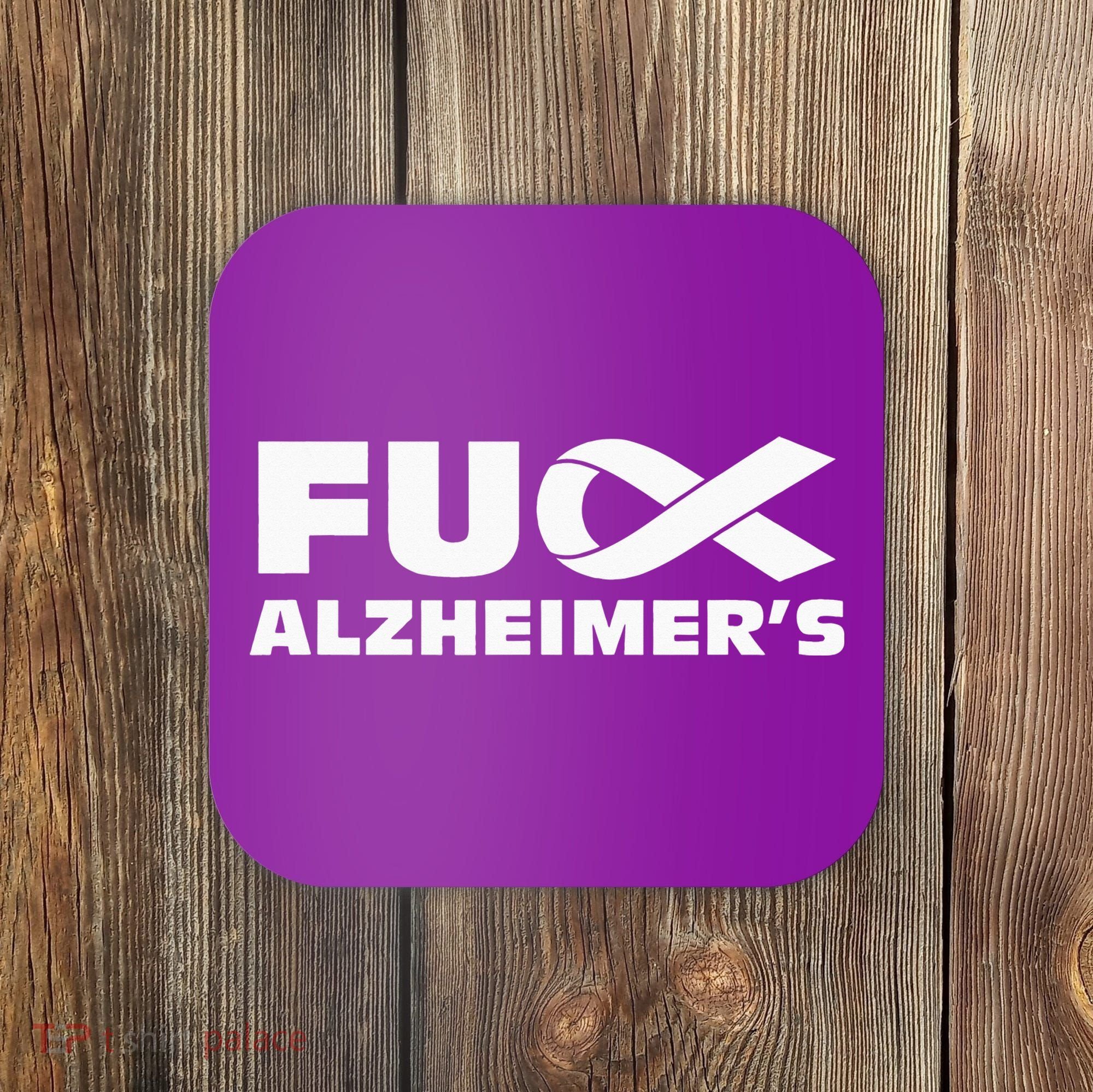 Alzheimer's Awareness Products Purple Support ALZ Coaster