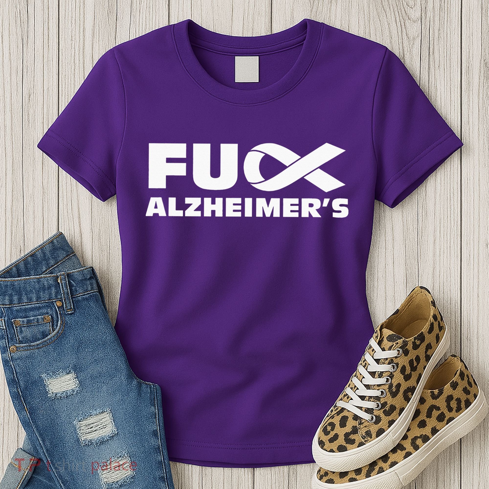 Alzheimer's Awareness Products Purple Support ALZ Women's T-Shirt
