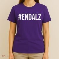 Alzheimer's Awareness Purple Ribbon Dementia Mom Dad Grandpa T-Shirt thumb 4
